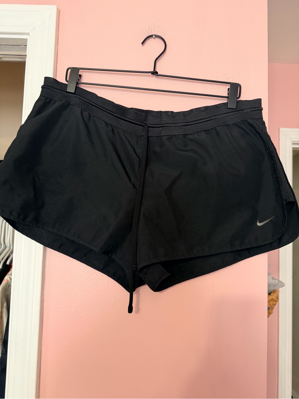 Nike Black Women's Athletic Running Shorts with Drawstring